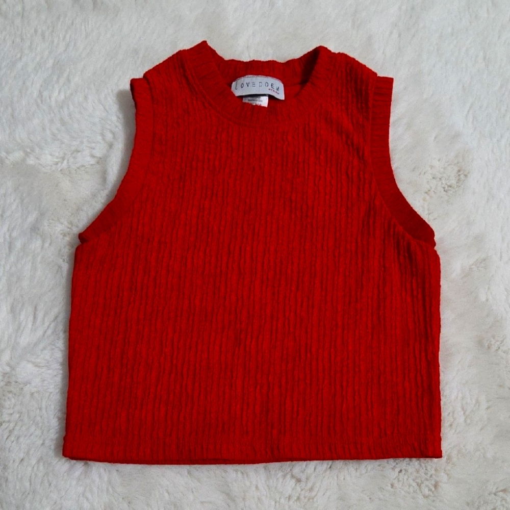 Orange Sleeveless Top
